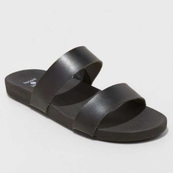 Shade & Shore Shoes - Womens Dedra Slide Sandals Blacl - Shade & Shore 8